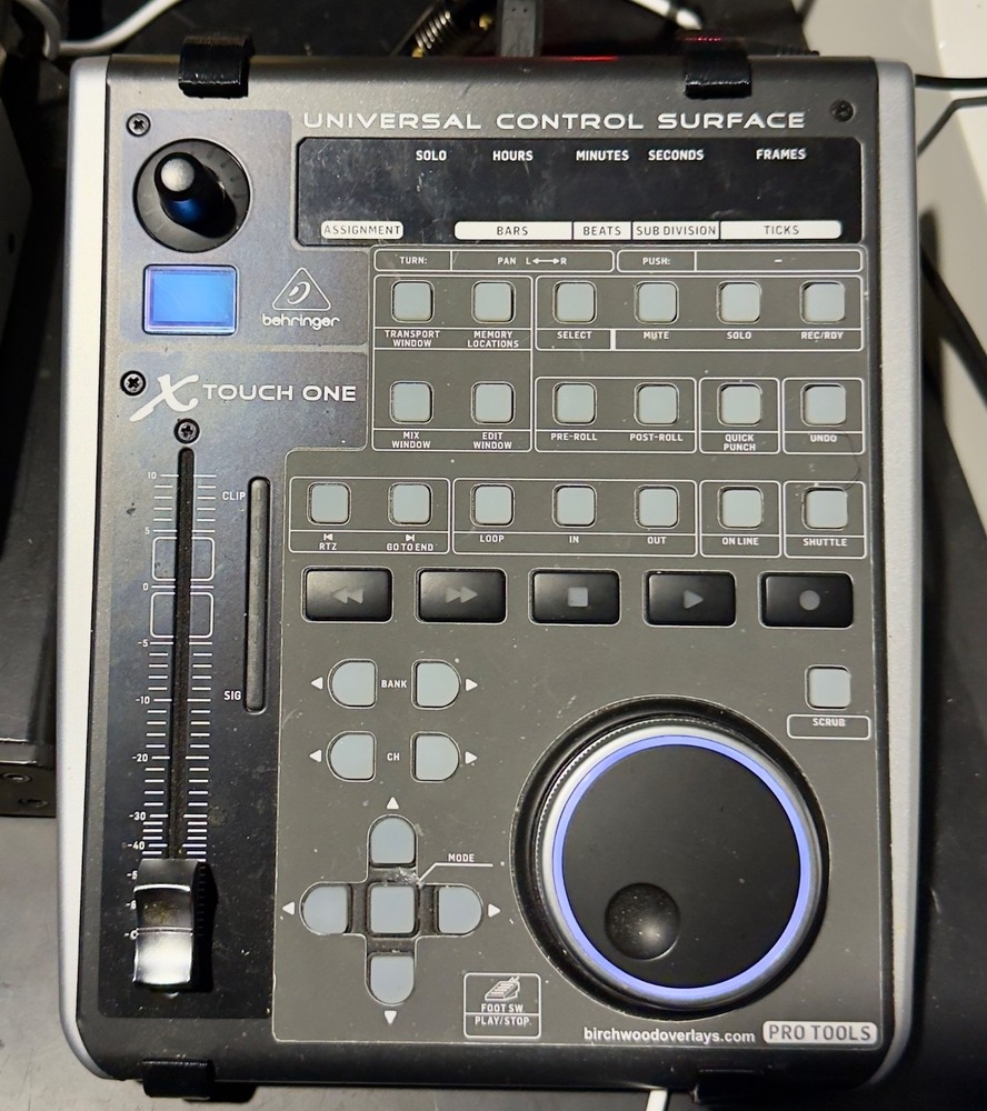 Behringer X-Touch One Control Surface, 3D Printed Stand & Pro Tools Overlay