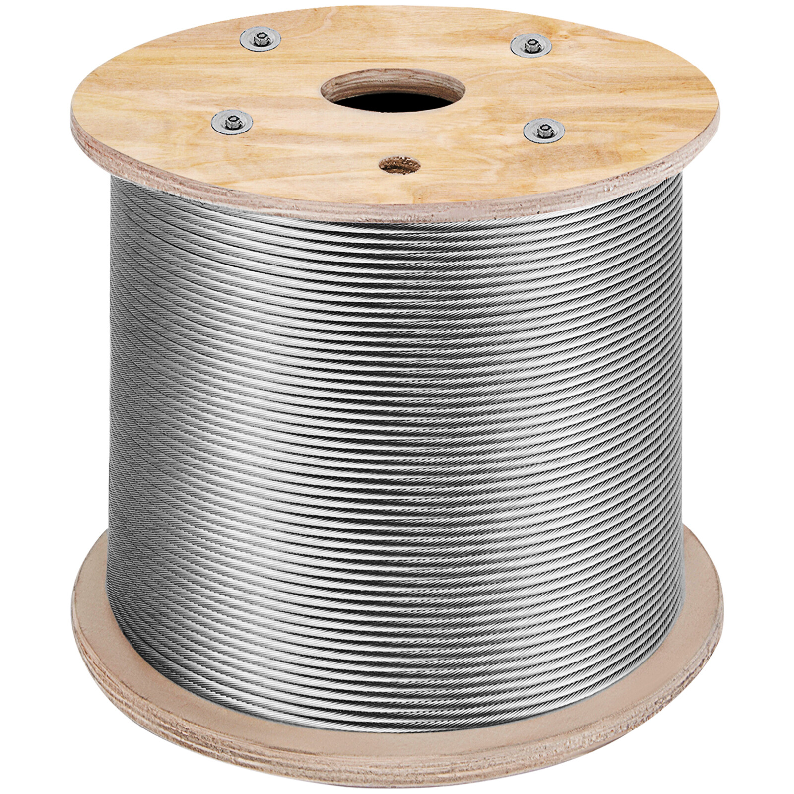 VEVOR T316 1000ft Stainless Steel Cable 1/8" 1x19 Wire Rope Cable Railing
