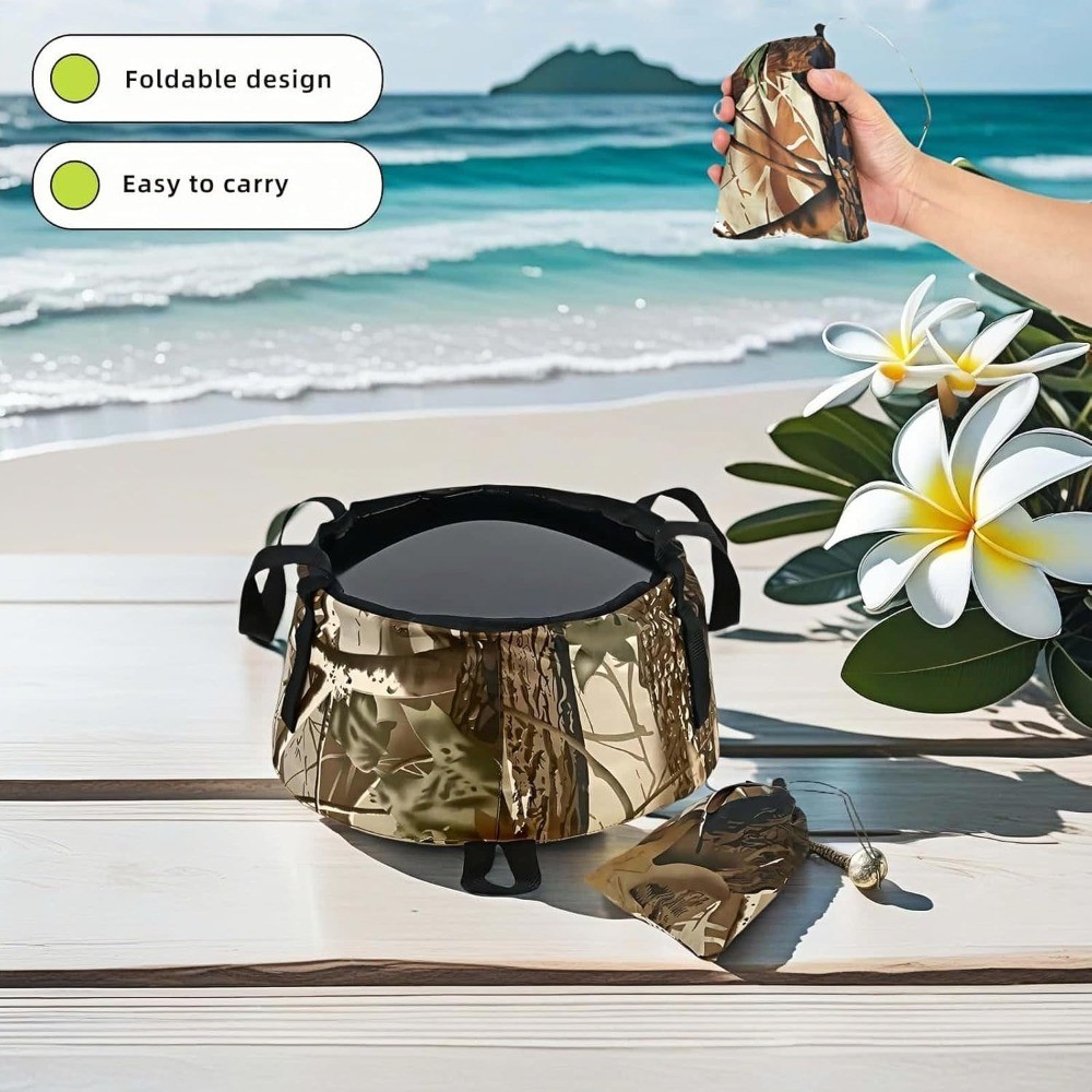 Portable Foldable Sink Bucket for Camping Travel Basin Collapsible Leakproof