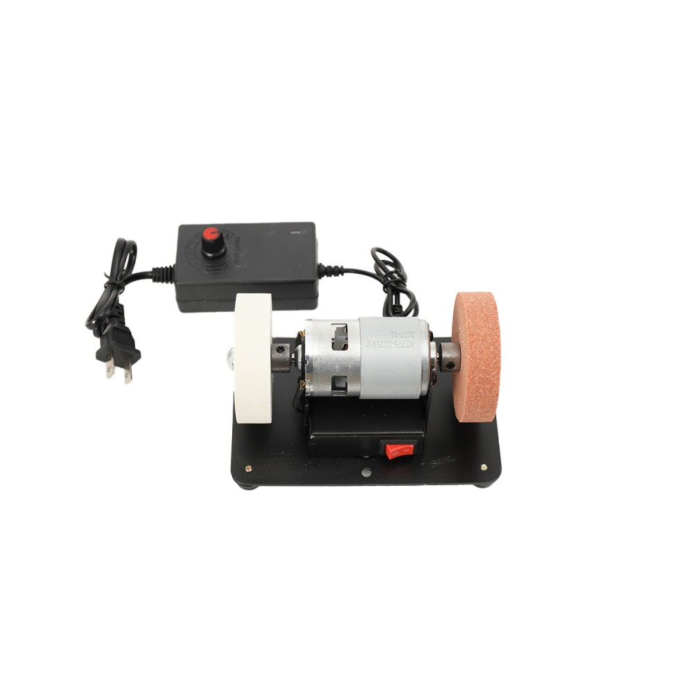96W Electric Benchtop Grind Sander 12V-24V Variable Speed Table Grinding Machine