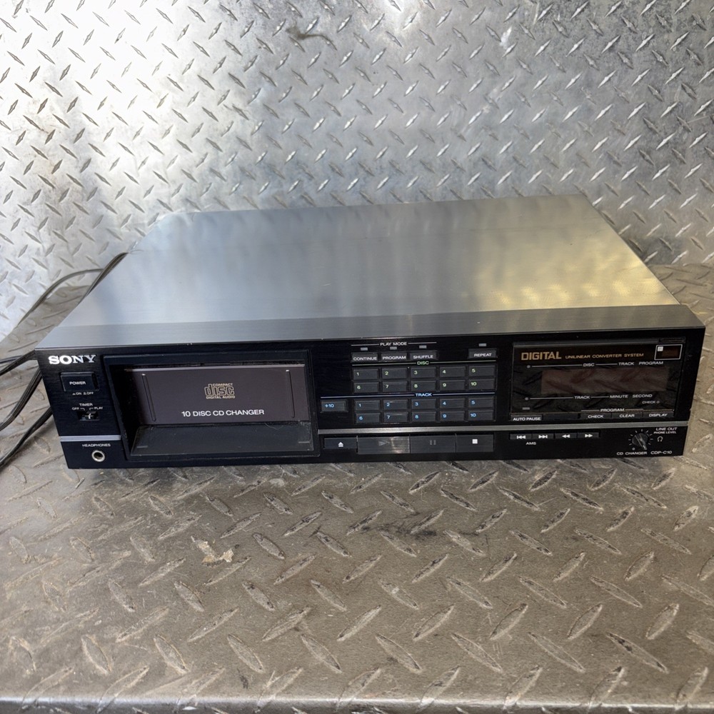 Sony CDP-C10 10 Disc CD Changer Player - DOESN'T EJECT