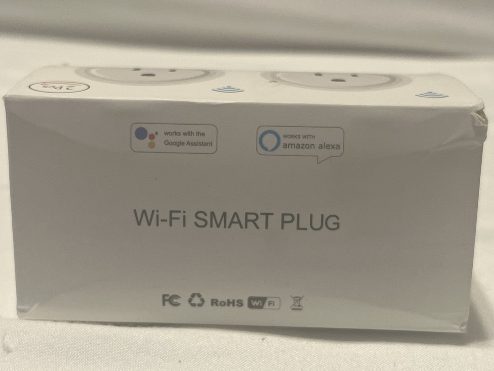 2 PACK Mini Smart 2.4G Wifi Plug Socket Outlet Work Alexa&Google Home Assistant