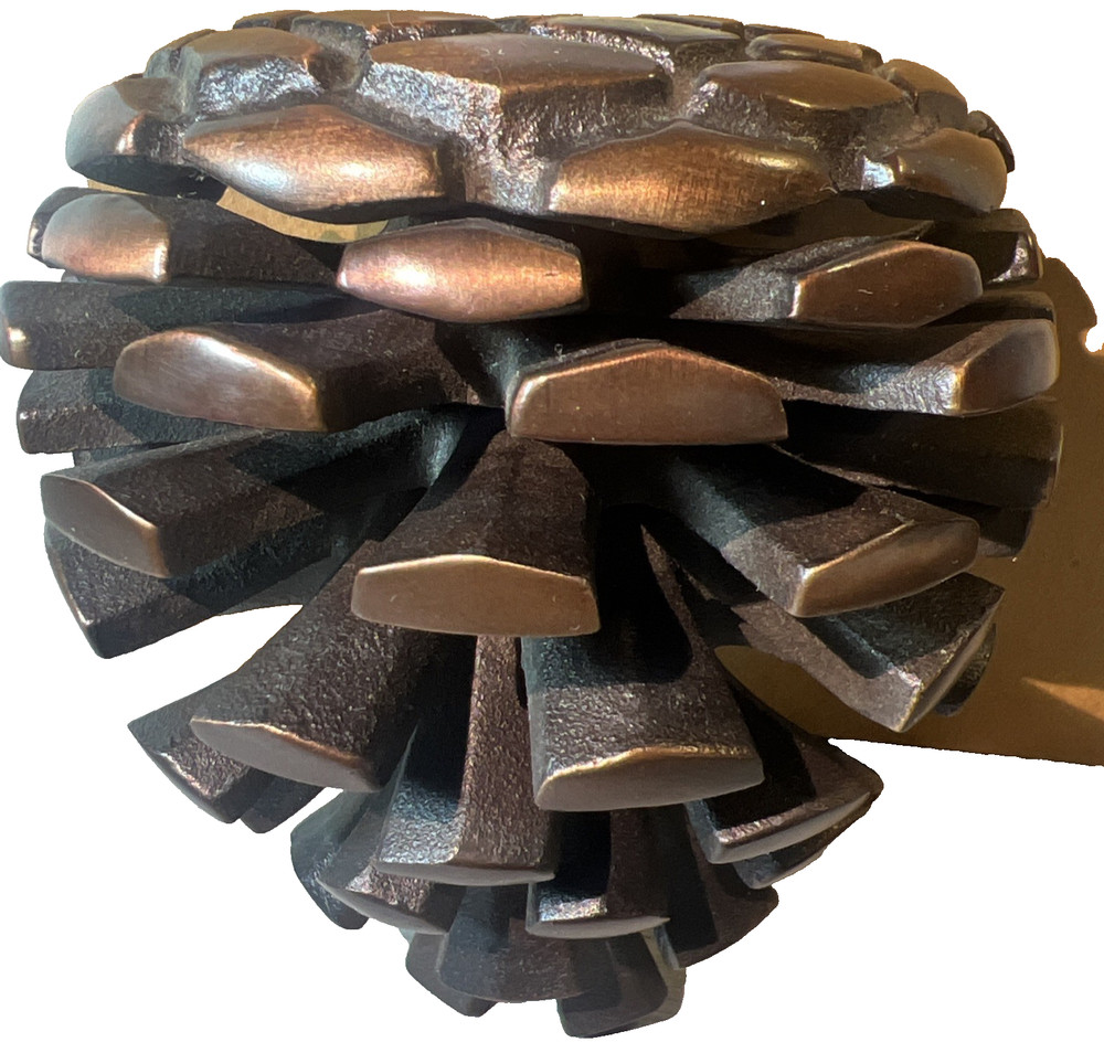 Michael Healy Pinecone Solid Brass Door Knocker - Oiled Bronze (Large Premium)