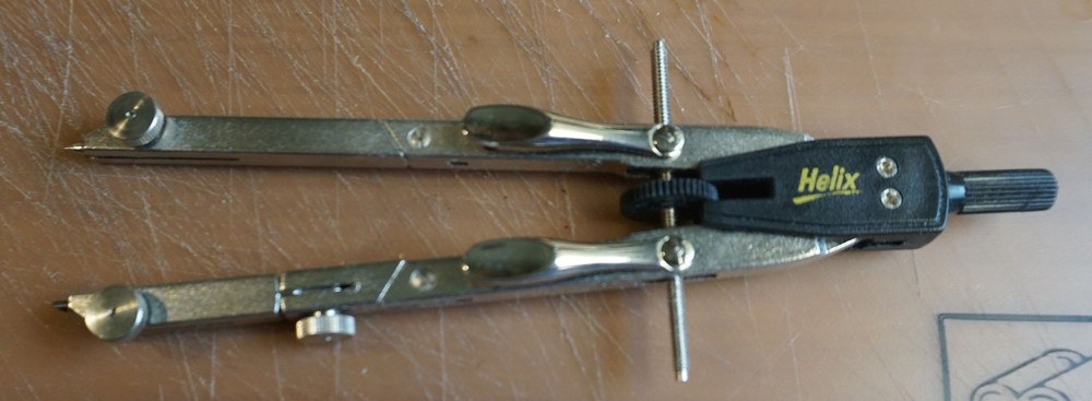 Wood Working Calipers and Helix Compass, excellent condition