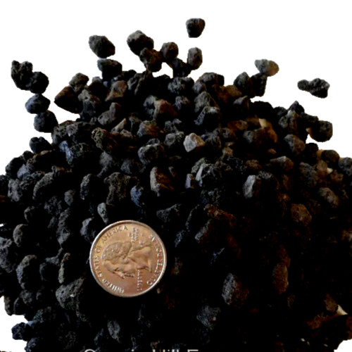 3/8" Black Lava Rock 7 gal for Bonsai, Succulents, Cactus & soil mixes FAST SHIP