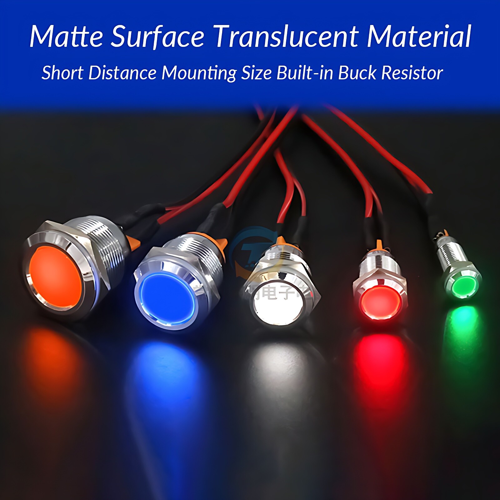 8/12/16/19/22mm Waterproof IP67 Metal LED Indicator Pilot Dash Light Panel Lamp