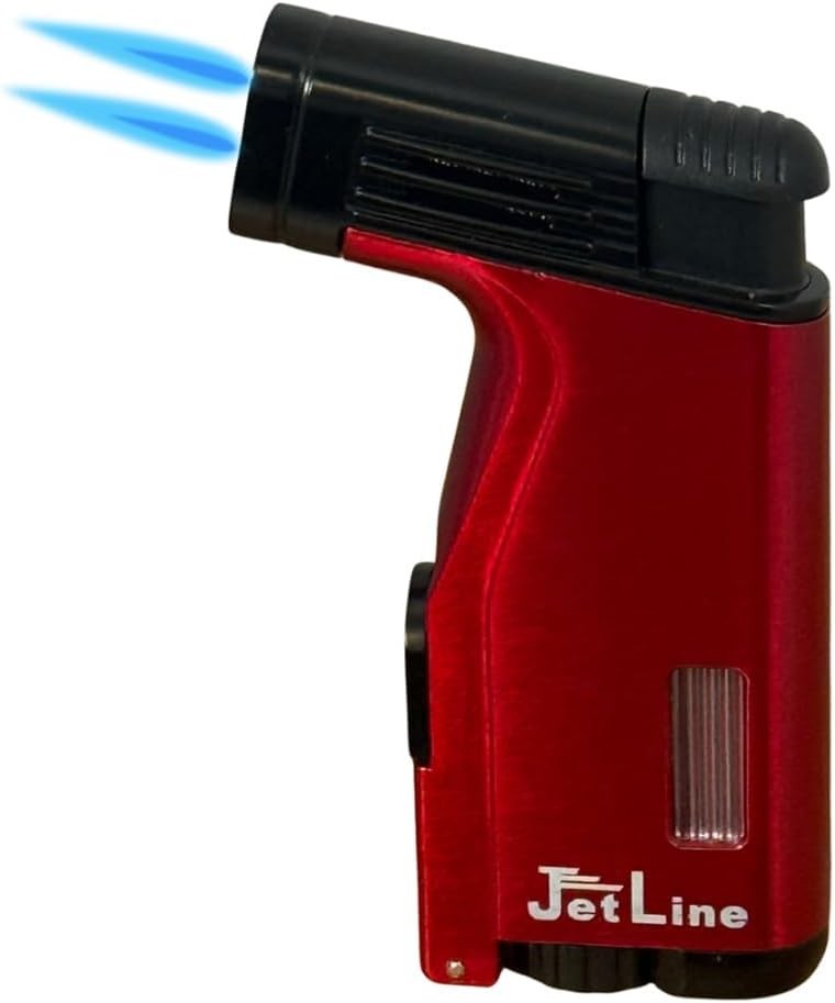 Jetline C-45 Dual Flame Cigar Lighter - Red