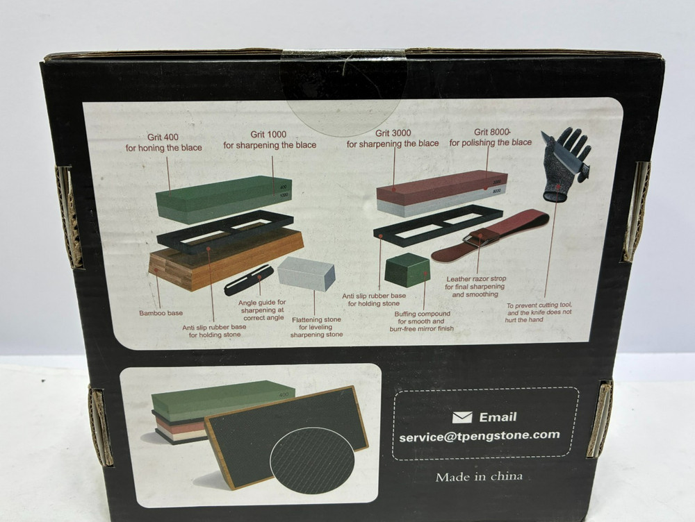 SD.TIANPENG Complete Professional Knife Sharpening Stone Set