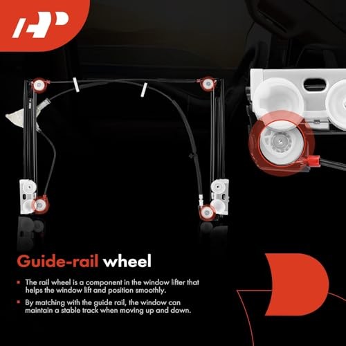 Power Window Regulator Without Motor Compatible with Mini Cooper Front Driver