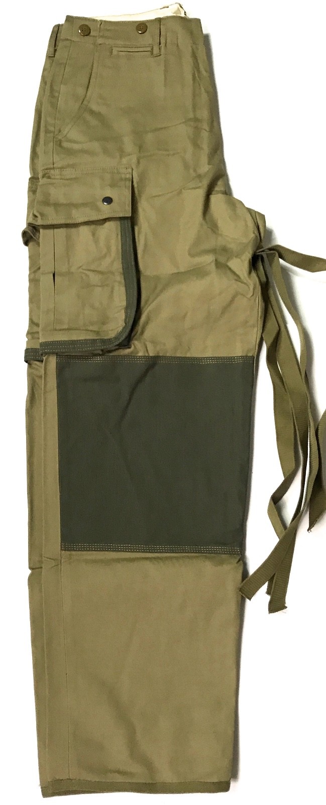 WWII US AIRBORNE PARATROOPER M42 REINFORCED JUMP TROUSERS-LARGE