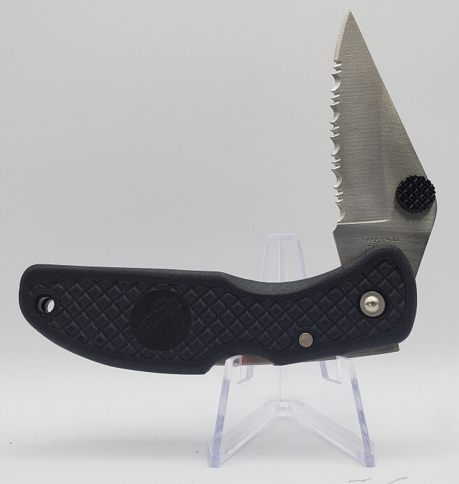 SHARP EAGLE 4" SERRATED LOCKBACK JY-7001S
