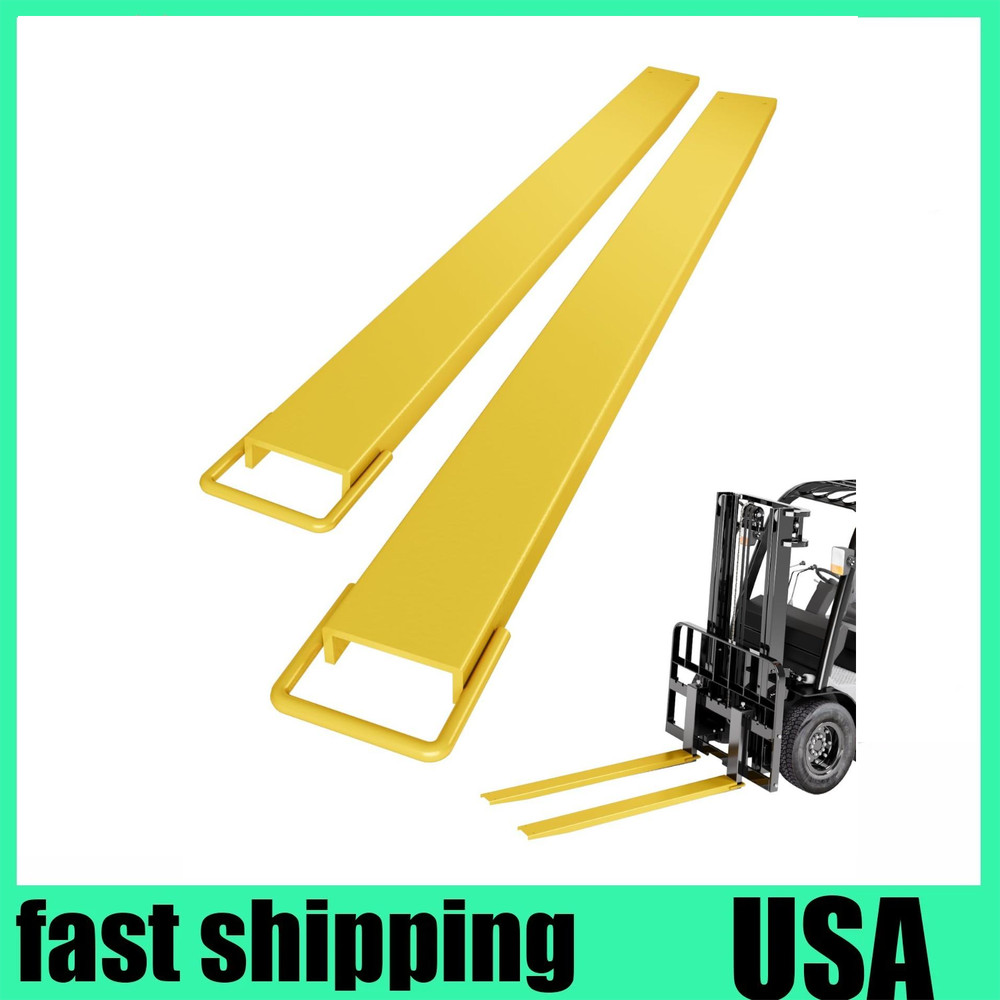 2PC Pallet Fork Extension 60'' 72'' 84'' Forklift Extensions for Truck 5.5"Width