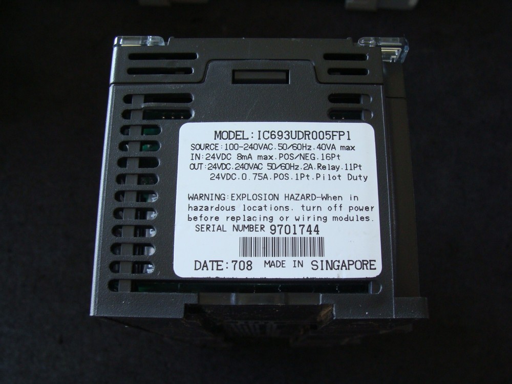 GE Fanuc Series 90 Micro Programmable Controller m/n IC693UDR005FP1. Singapore