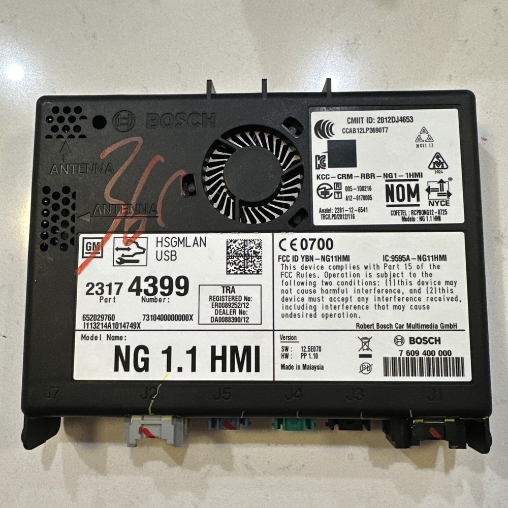 2014-2016 GM HUMAN MACHINE INTERFACE HMI MODULE OEM *UNLOCK EXTRA FEE* 23174399