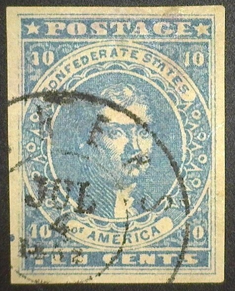 1861 US Scott – CSA 2 – Jefferson - Used - XFS - Nice Stamp!!