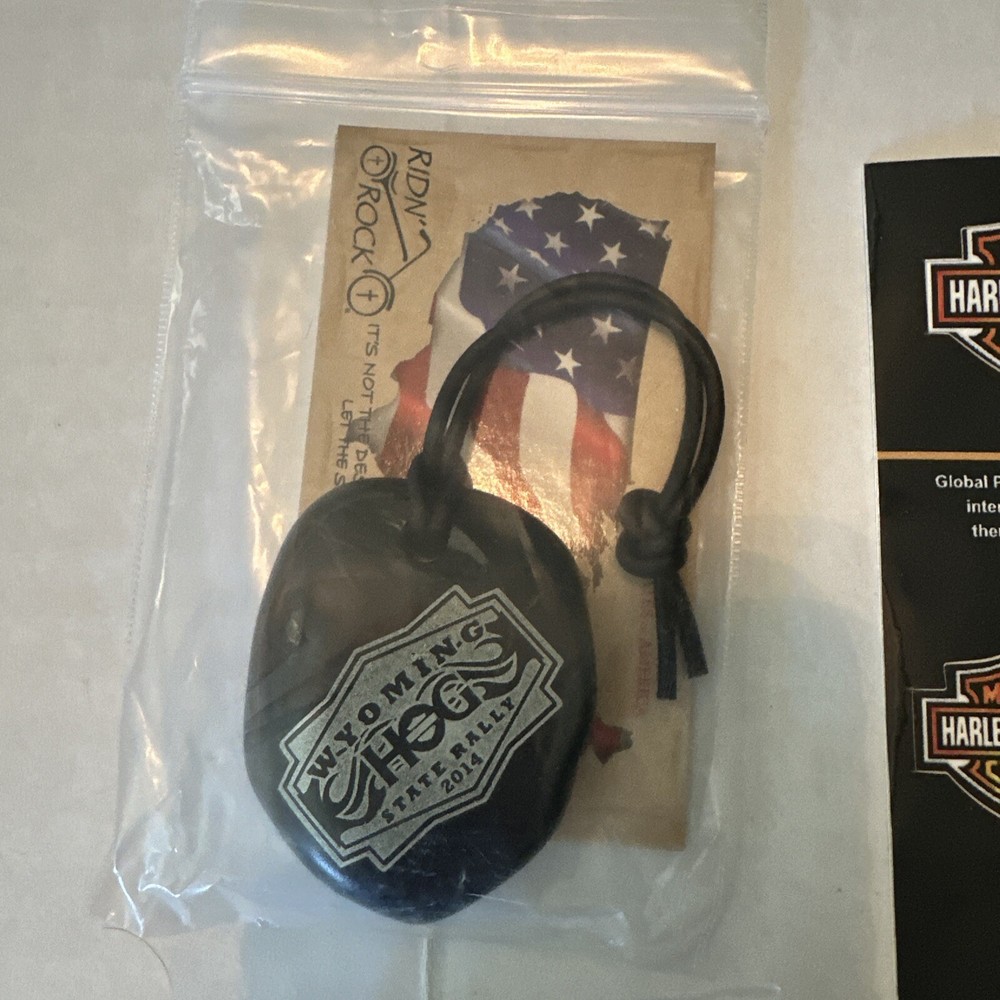 Harley Davidson decal, Sturgis patch, lapel pin and stickers
