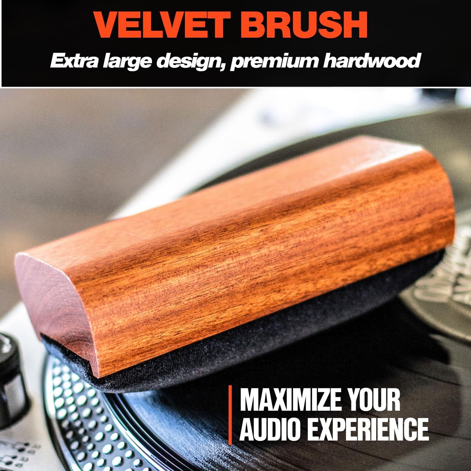 Vinyl Record Cleaning Kit | Includes: Record Cleaner - Velvet Record Brush