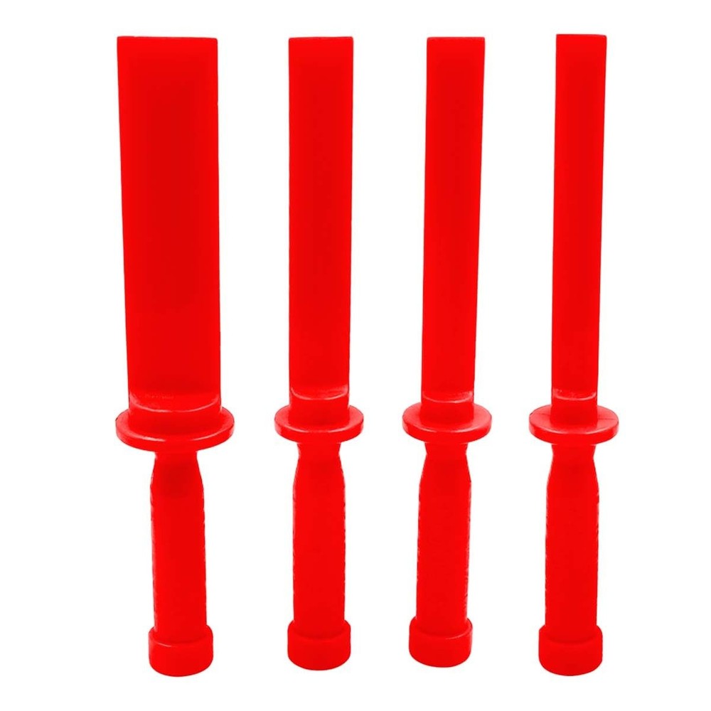 4PCS Plastic Chisel Scraper Set, Non-Marring 1.77 x 9.88 inch, Red