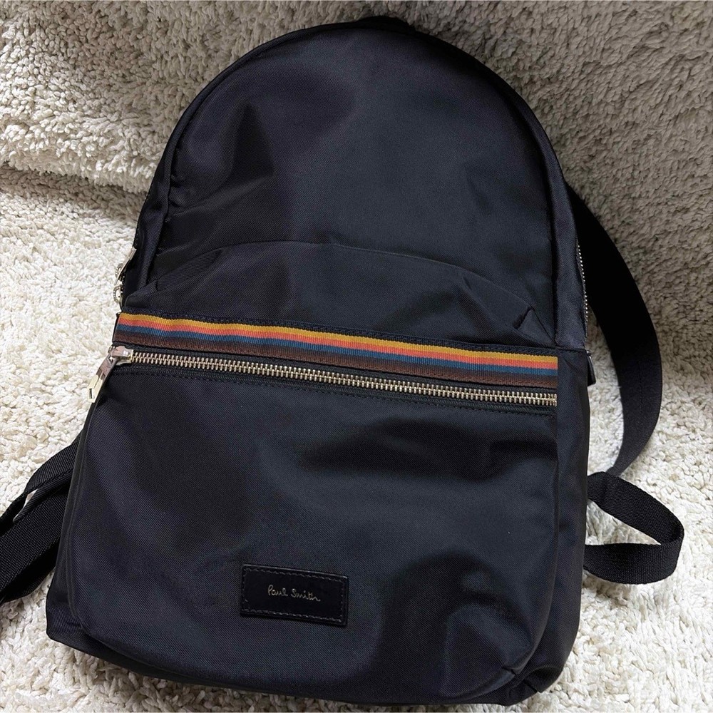 Paul Smith Multistripe Nylon Backpack A4 From Japan