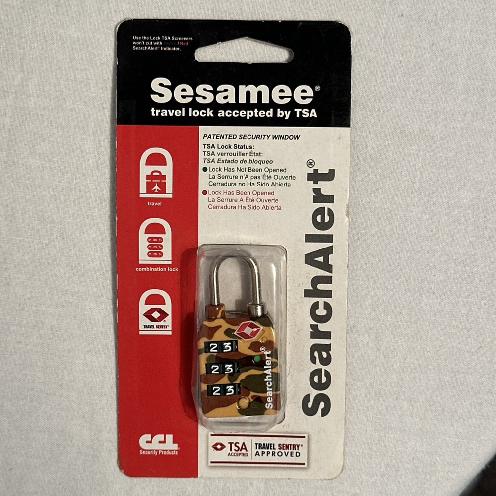 Camo Luggage Locks 6 Pack