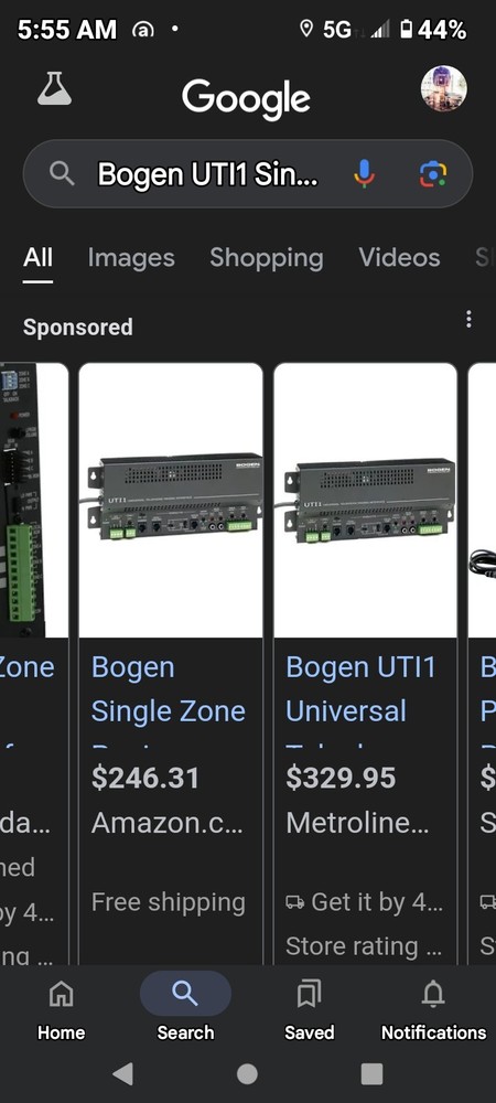 Bogen UTI1 Single Zone Paging Controller