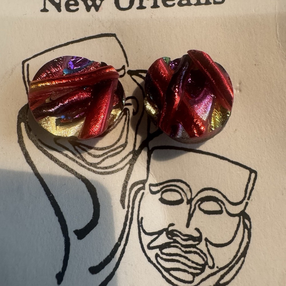 Handmade Multicolor Stud Earrings