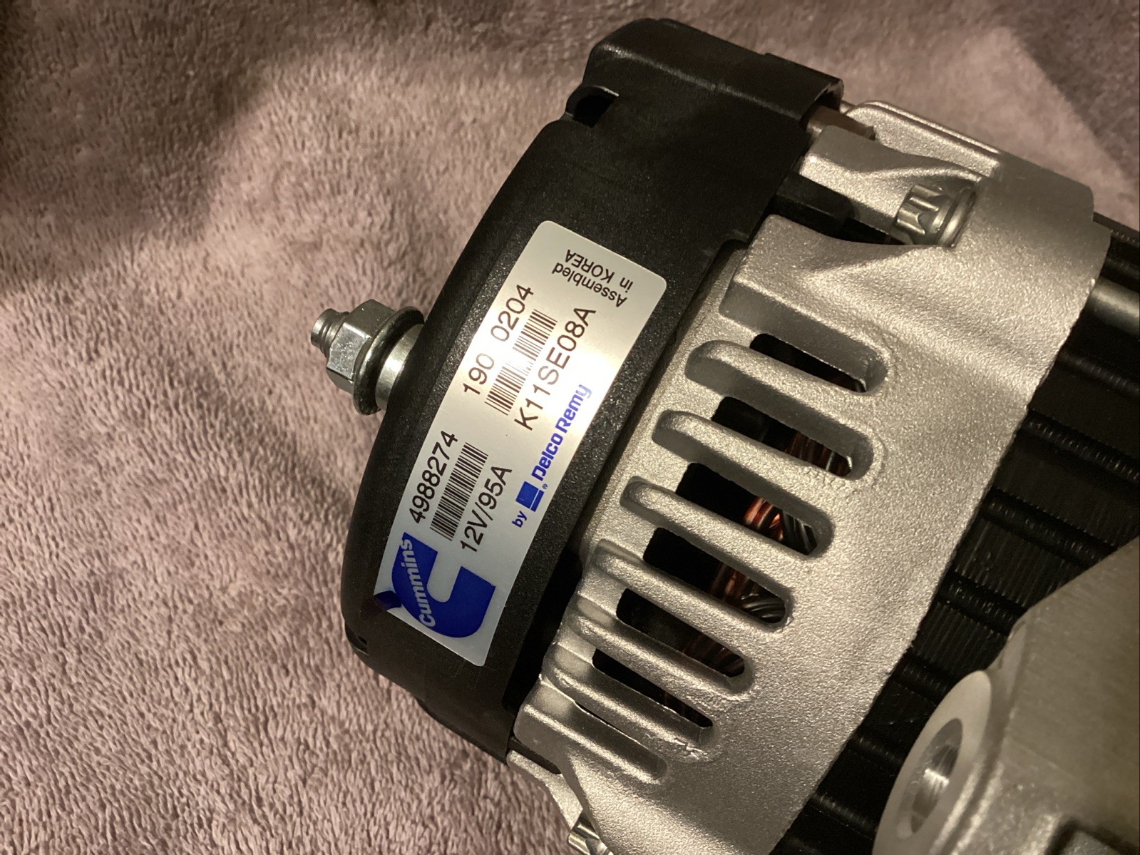 Delco Remy / Cummins…4988274…Alternator…12V…95A…NEW😀