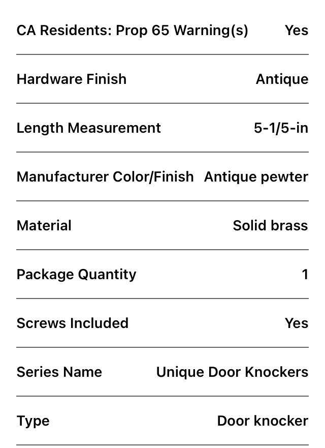 TEXAS Lone Star Door Knocker ~ Solid Brass ~ Michael Healy Designs￼￼￼