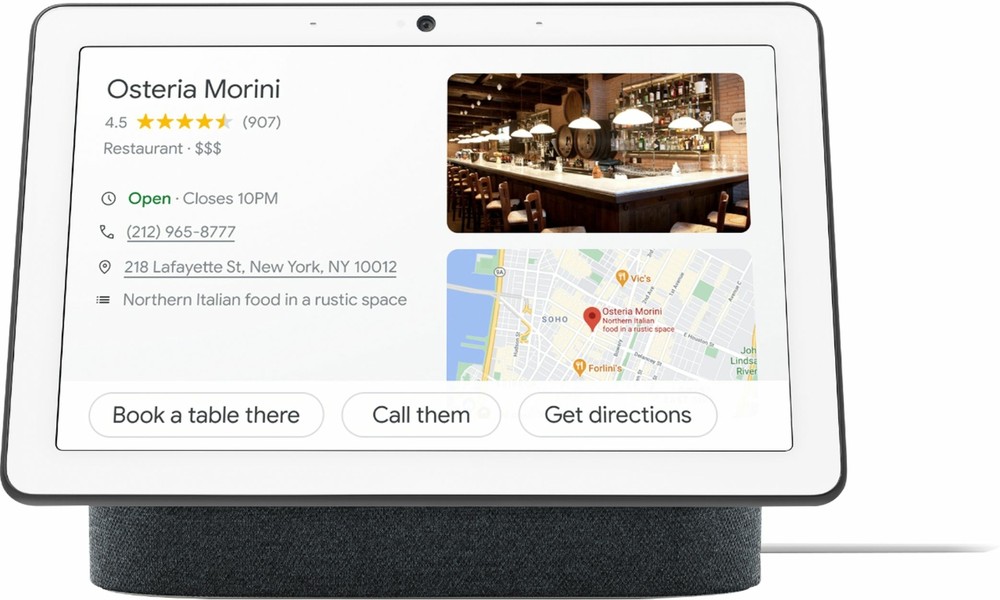Nest Hub Max Smart Display with Google Assistant - Charcoal