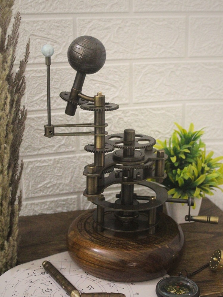 Functional Globe with Moving Earth and Moon, an Antique Masterpiece