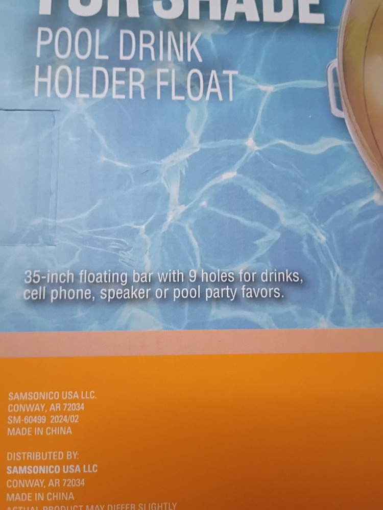 Fun Day Inflatable Swimming Pool Drink Holder Float