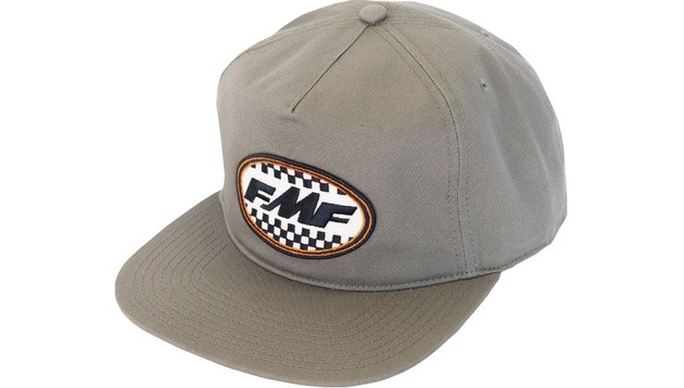 FMF Core Checks Snapback Hat Olive Green