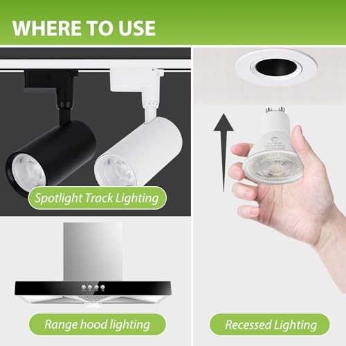 GU10 LED Bulbs - 6W (50W Halogen Equivalent) Dimmable - 6 Pack 5000k Daylight