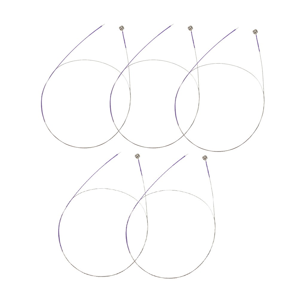 5 Pcs Purple Violin E Strings High Quality Replacement Strings for Violin