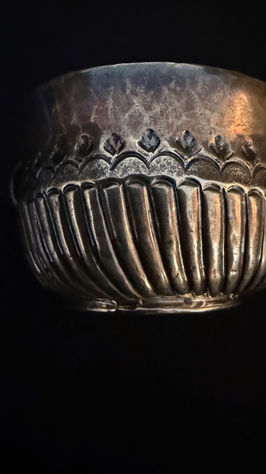 Early George I Britannia Sterling Silver Miniature Caudle Cup London 1718
