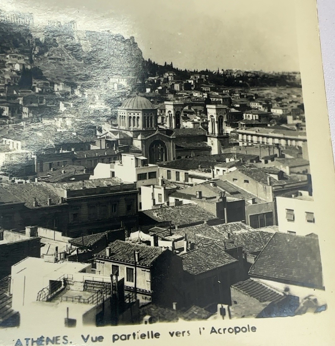 Athens Greece Acropolis Vintage Real Photo Postcard RPPC