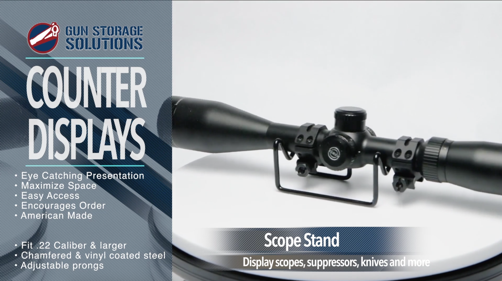 Scope / Knife / Suppressor Display Stand - 1 Pack
