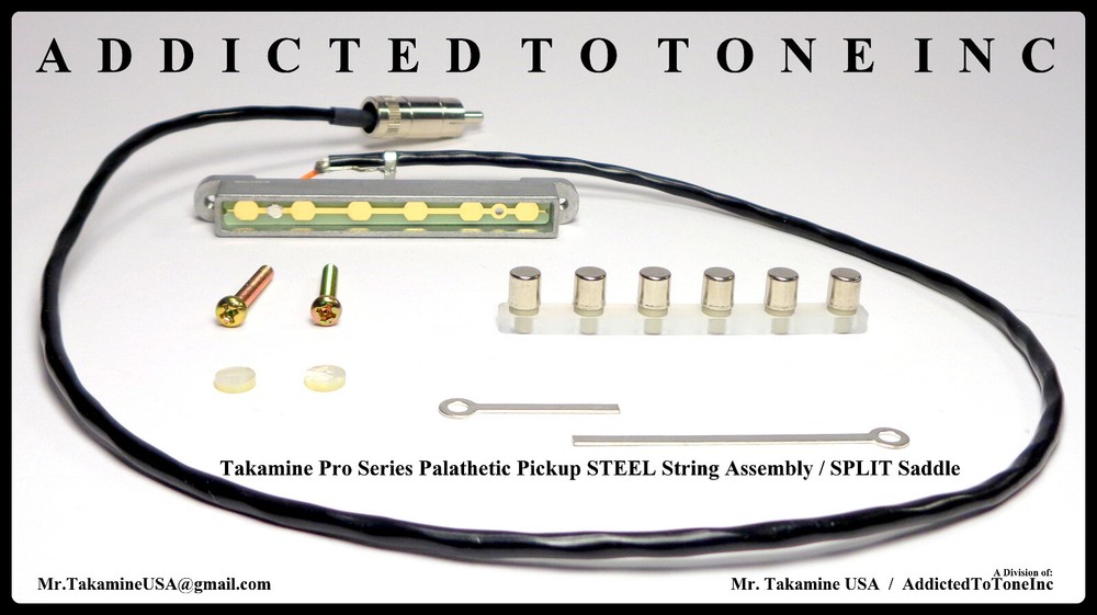 Takamine PRO SERIES Palathetic STEEL String Pickup Assembly / SPLIT Saddle / OEM
