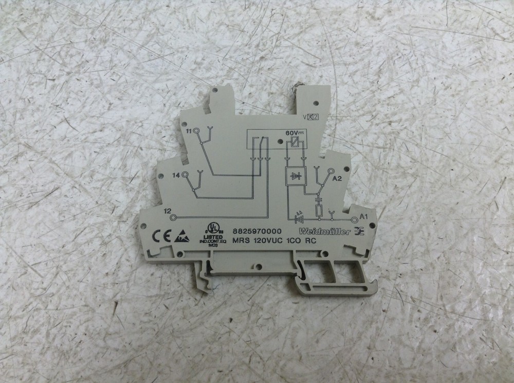 Weidmuller MRS 120VUC 1CO RC Solid State Relay Base 8825970000 (TSC)