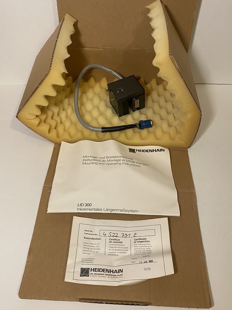 NOS HEIDENHAIN LID 300 B INCREMENTAL LINEAR TRANSDUCER ENCODER 9 PIN CONNECTOR