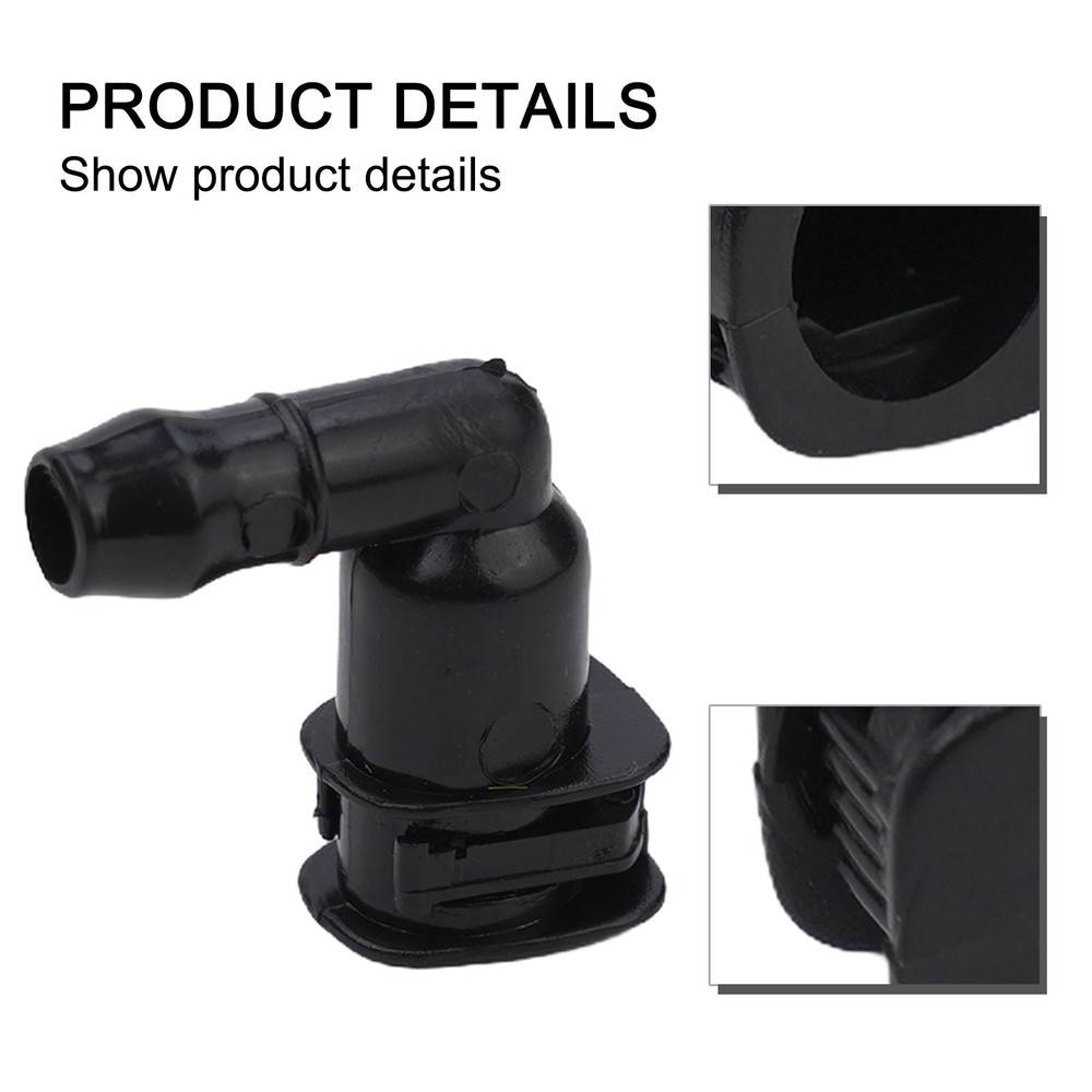 Practical Headlight Washer Connector Elbow Car Accessories Accessories Black