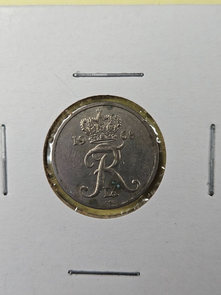 COINS - DENMARK - 10 ORE 1968