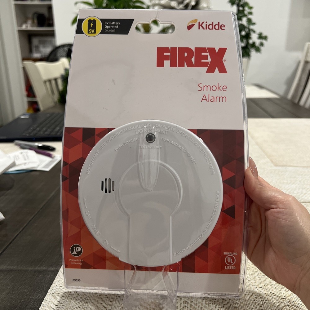 Firex Kidde Battery Operated Smoke Detector, Conventional, Missing Battery