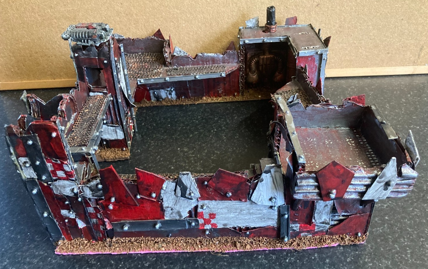 Warhammer 40k ORK FORT STRONGHOLD Building Terrain Scenery Custom Made Excellent