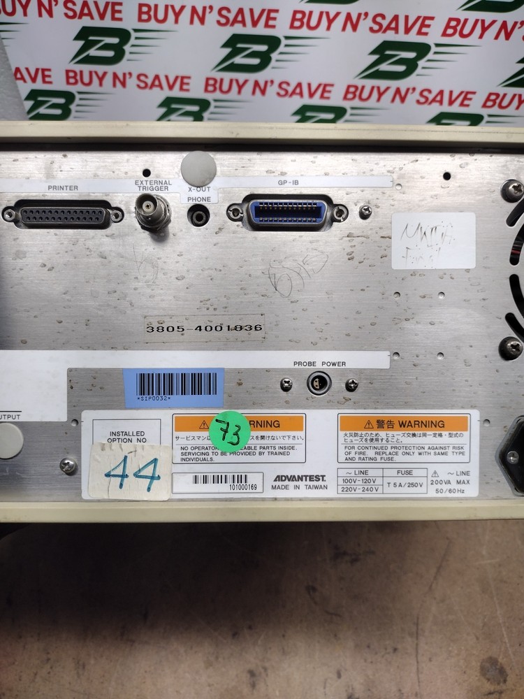Advantest R3131A Spectrum Analyzer - Powers On - w/Pwr Crd - USED