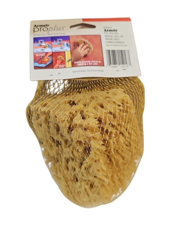 6 Pack Armaly ProPlus 5" Medium Texture Painting Sponge Natural