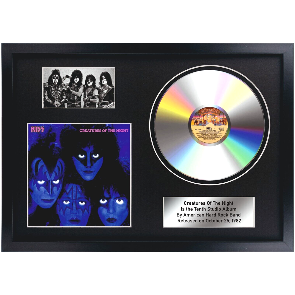 Kiss – Destroyer / Memorabilia / Souvenir in black frame / Rock / interior decor