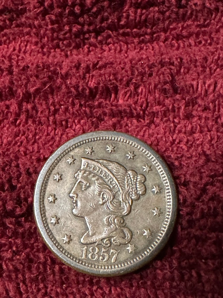 1857 large cent large date