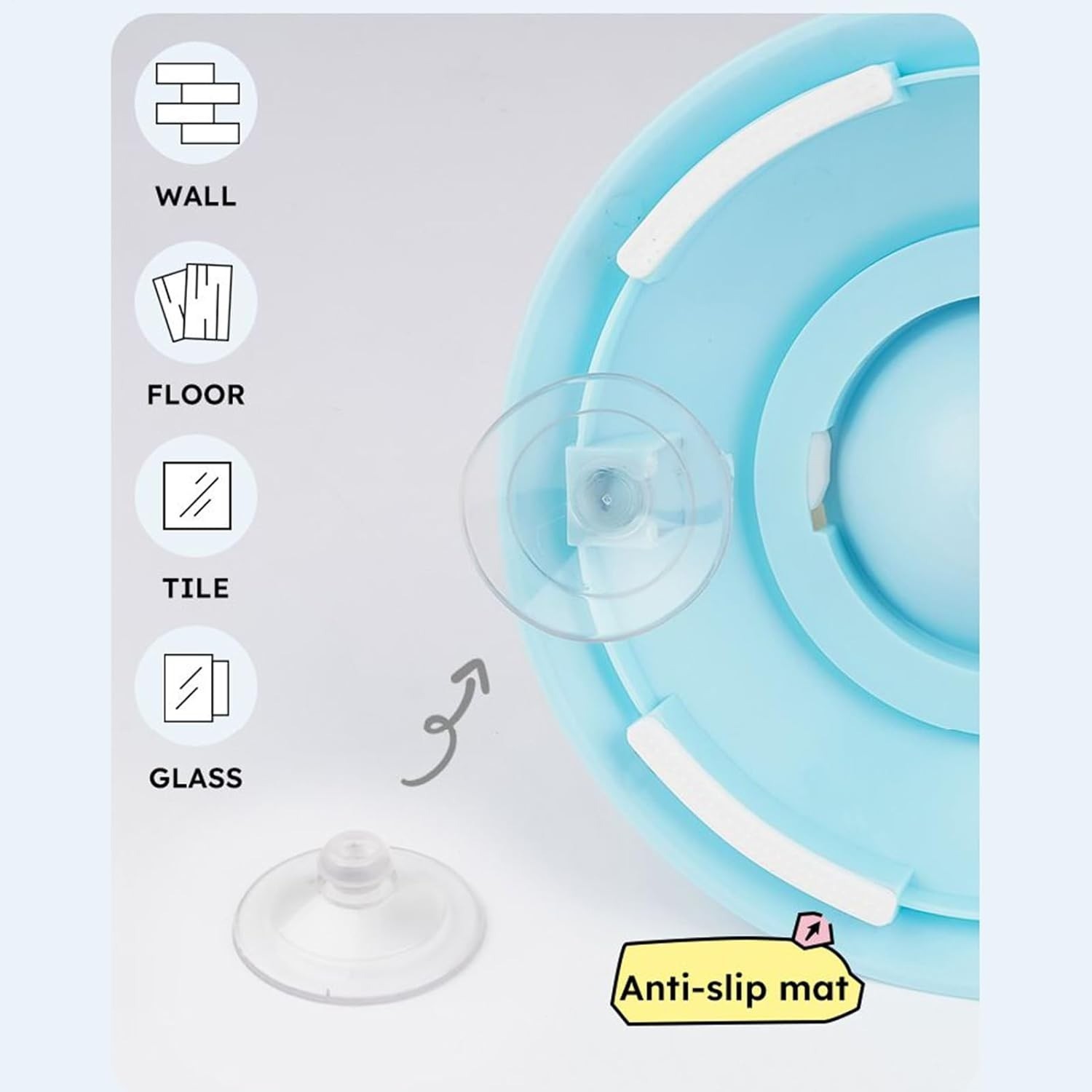 Lick Sphere Bowl for Dogs Cats, Anxieties Relief Slow Feeder Dog Lick Ball Treat