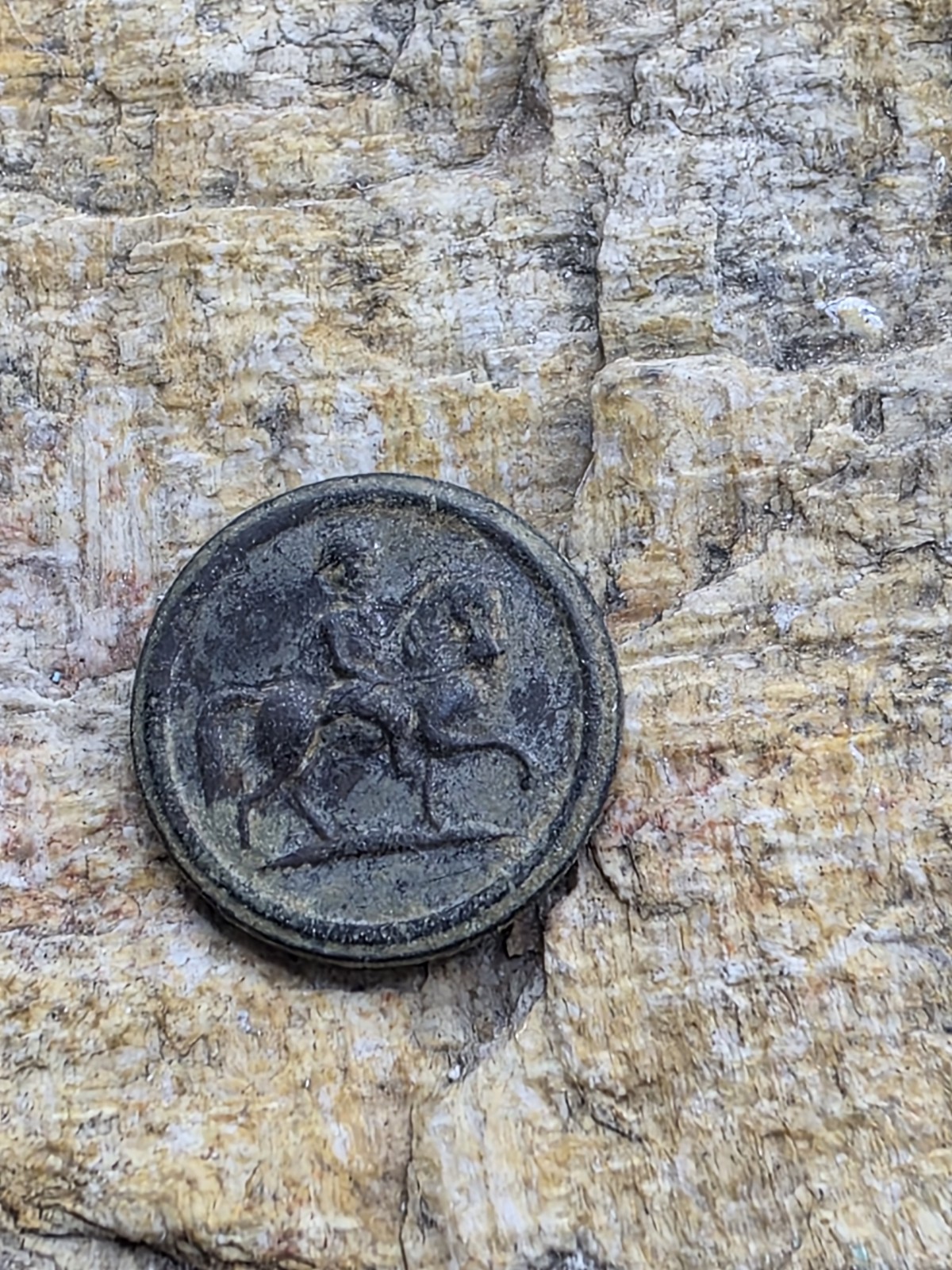 Mexico Spanish Colonial Military Cavalry Button